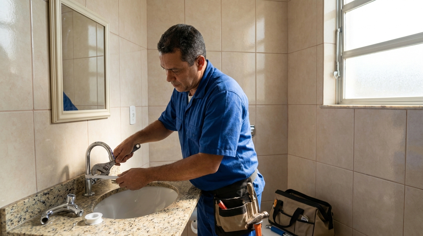 Instalação de torneira de banheiro em Belém‑PA